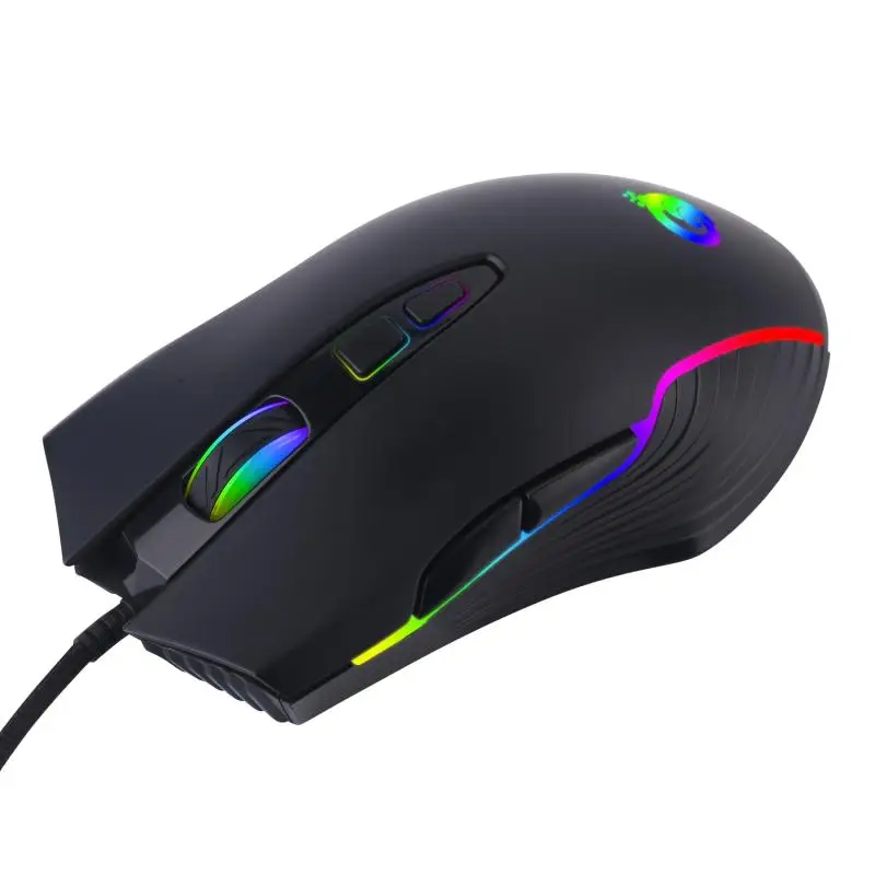 Фото Проводная игровая мышь G4 с usb интерфейсом 6 клавишная Кнопка RGB градиентными Проводная игровая мышь G4 с usb интерфейсом 6 клавишная Кнопка RGB градиентными