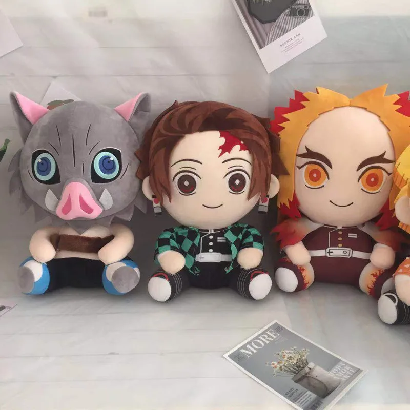 

Anime Demon Slayer Kimetsu No Yaiba Kamado Nezuko Tanjirou Soft Plush Stuffed Doll Pillow Plushie Toy Toy Xmas Birthday Gift