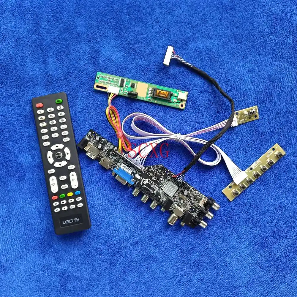 

Controller Board 1280*800 1-CCFL KIT Digital DVB For CLAA141WB02/CLAA141WB03/CLAA141WB05 30-Pin LVDS USB VGA AV HDMI-compatible