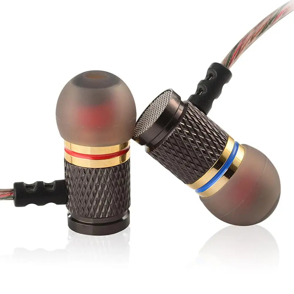 

KZ EDR1 Metal Stereo Headset with HD Microphone 3.5mm HD HiFi In-Ear Monitor Headphone Noise Isolation Earbud Phone