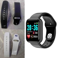 d20 y68 smartwatch bracelet silicone wristband durable waterproof smart watch replaceable strap soft tpu wrist watchband belt