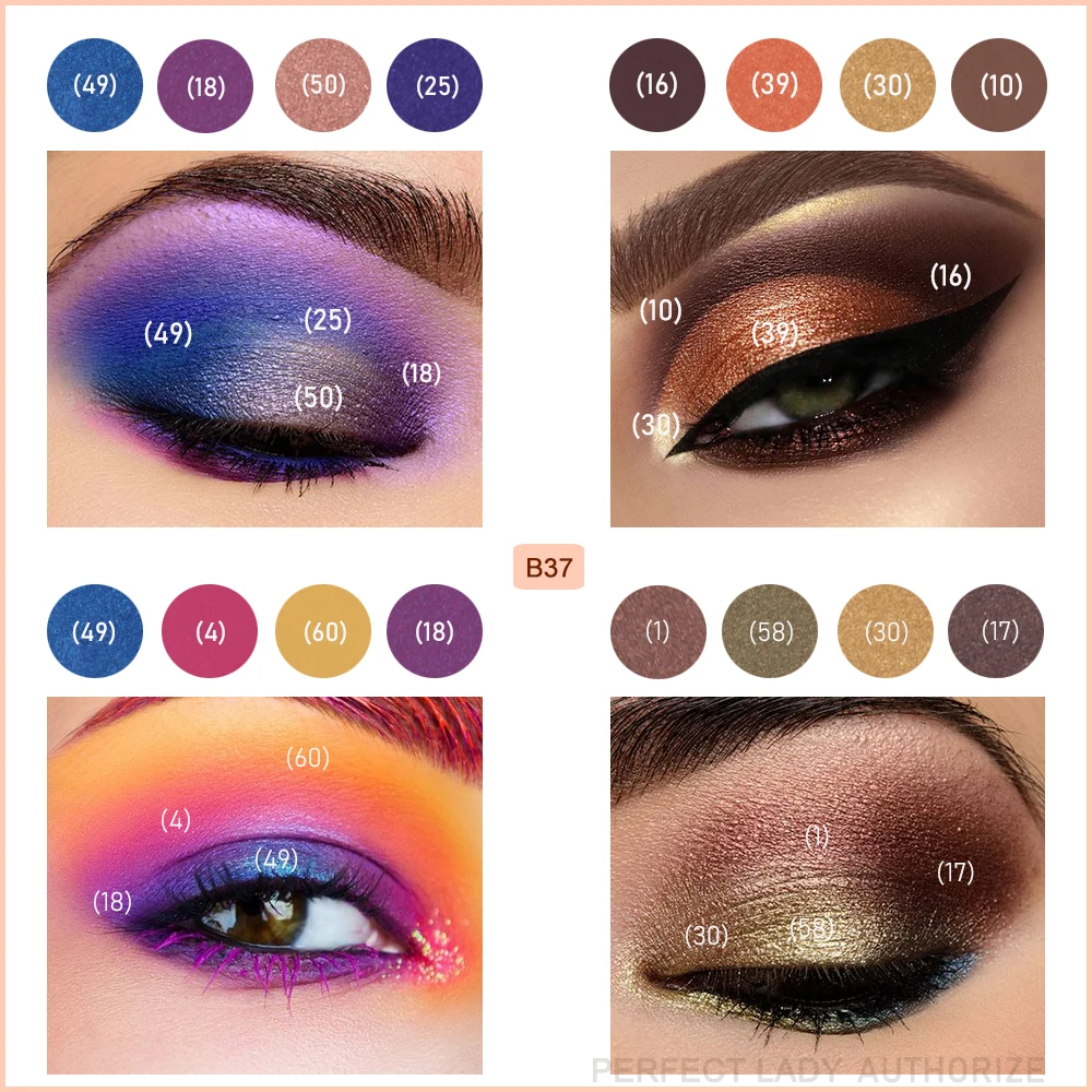 Beauty Glazed 63 Цвета тени для век пудра макияж палитра мягкий дымчатый телесного цвета