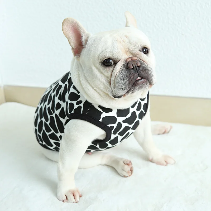 

Pug Dog Clothes Summer French Bulldog Clothing Vest T-shirt Poodle Schnauzer Corgi Costume Shiba Inu Dog Apparel Bulldog Shirt