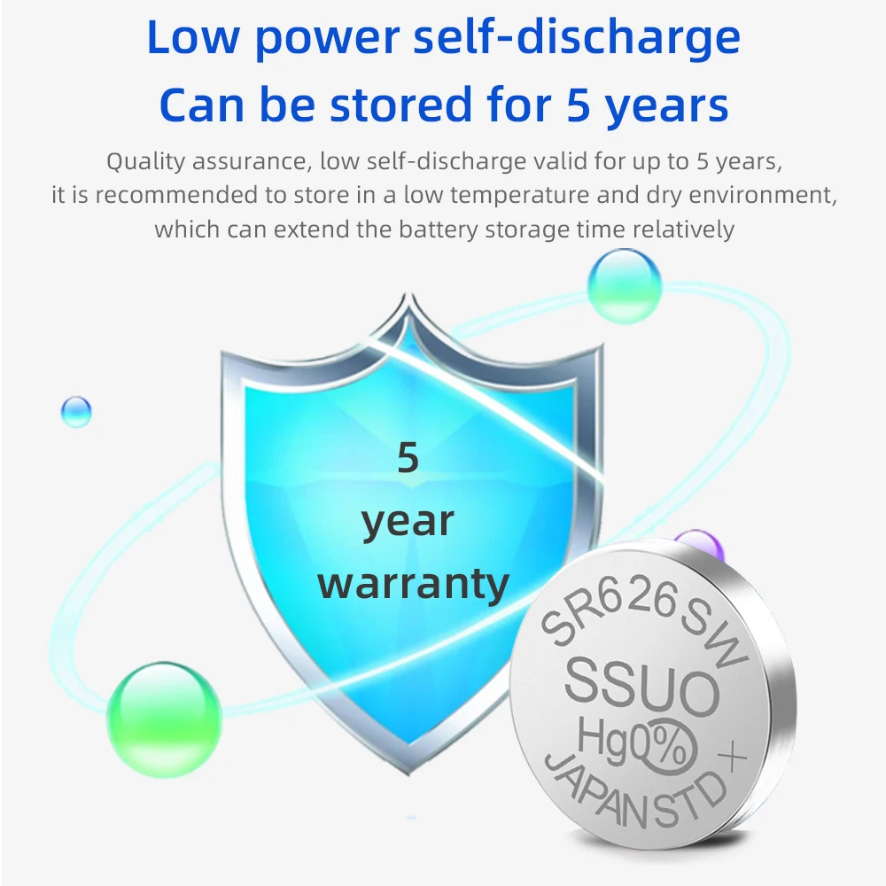 TSRWPOW 10 шт./упак. AG4 1 55 V LR626 SR626SW 177 SR626 V377 Кнопка ячейки Батарея батареи для