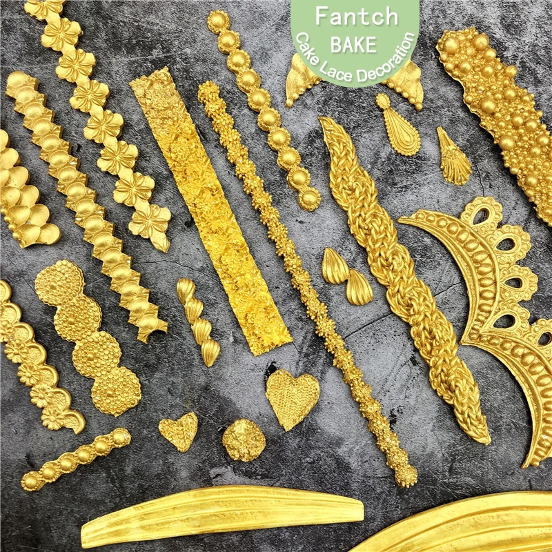 Силиконовая форма с классическим рисунком кружевной коврик для помадки