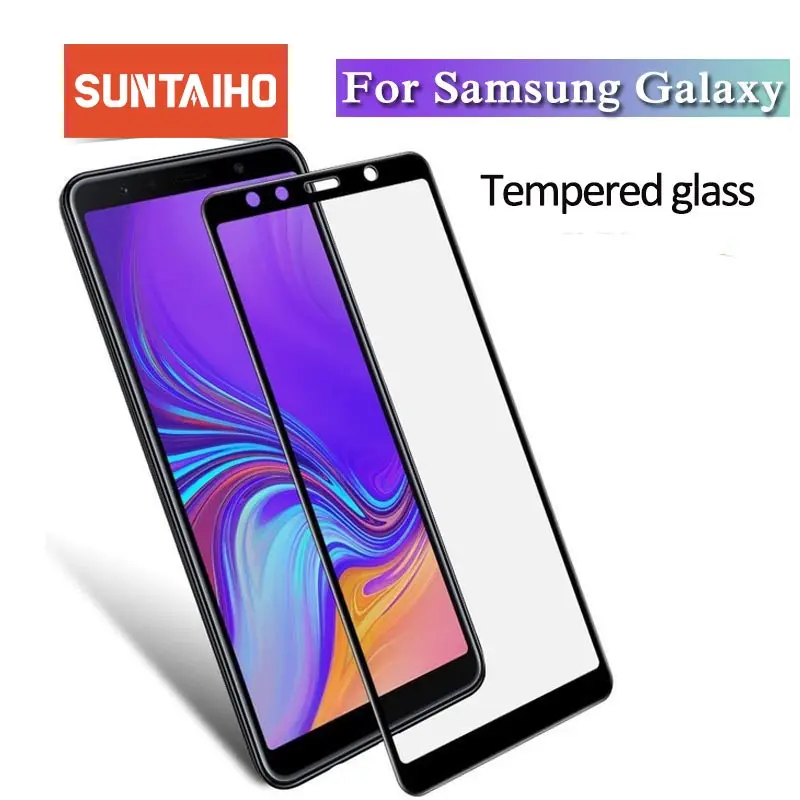 Suntaiho 3D полное изогнутое закаленное стекло для Samsung Galaxy J4 J6 J8 2018 Защитная пленка