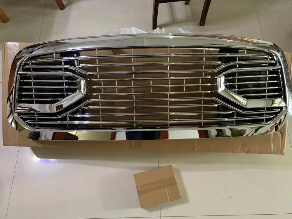 

Передняя средняя решетка из АБС-пластика, гоночные грили, полностью, хромированные, подходят для Dodge Ram 1500 2013-2018