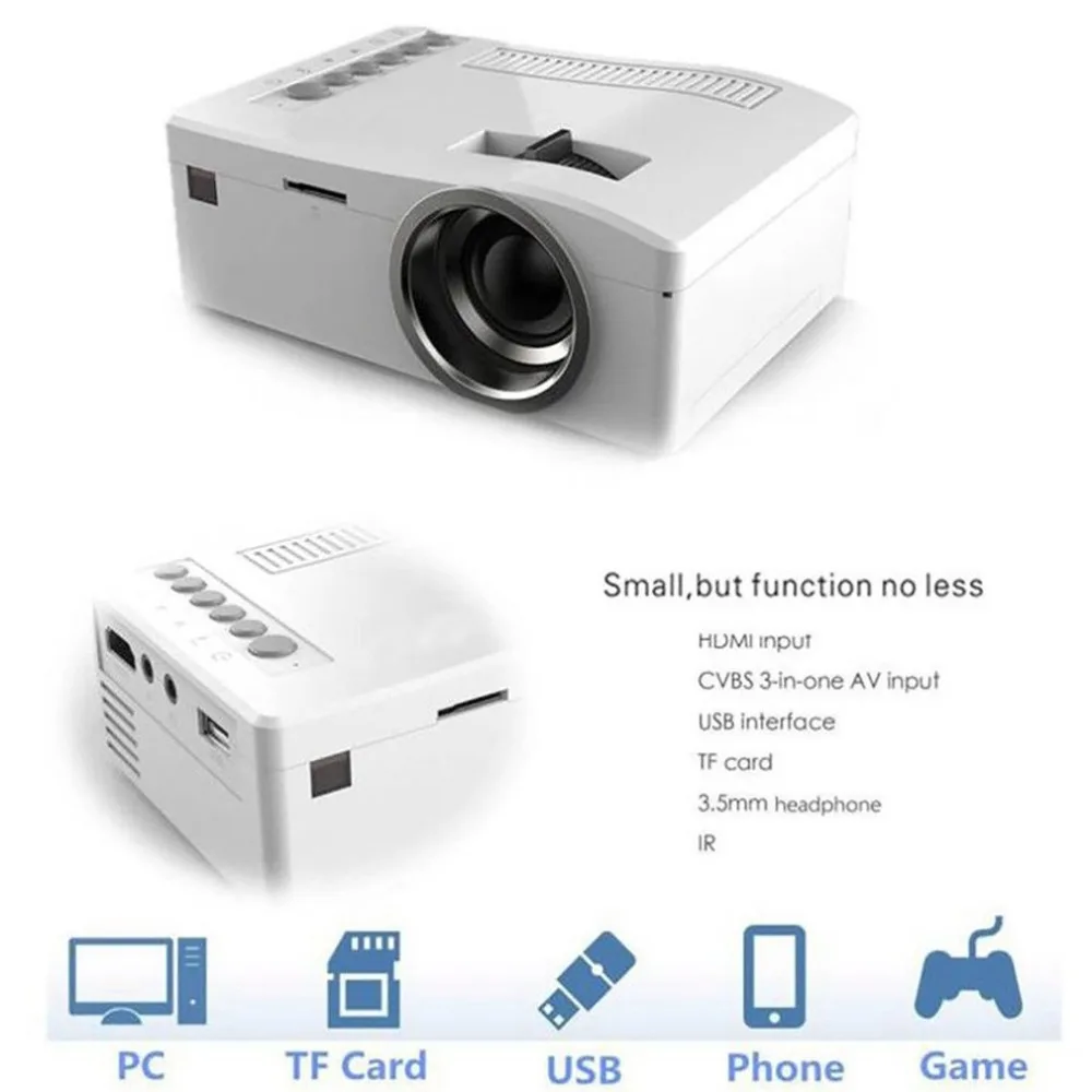 T16 домашний кинотеатр Мини проектор передвижной проекционной части HD дисплей для