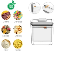 airtight food storage containers plastic milk power containers with press lock lids kitchen pantry organization storage tank
