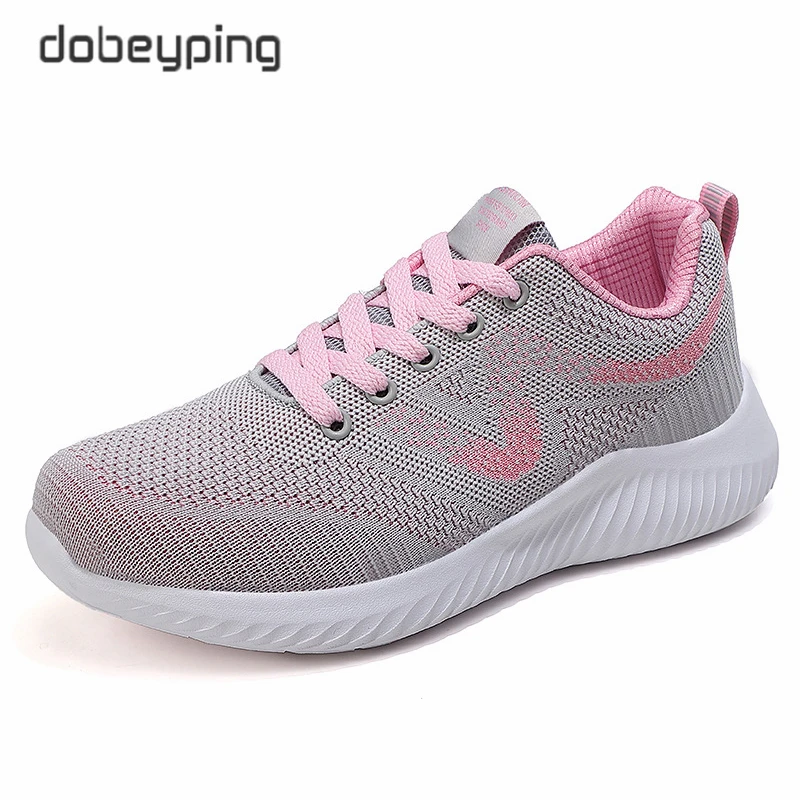 Spring Autumn Women's Sneakers Breathable Mesh Casual Shoes Woman Walking Sports Flats Female Lace Up Travel Ladies Footwear