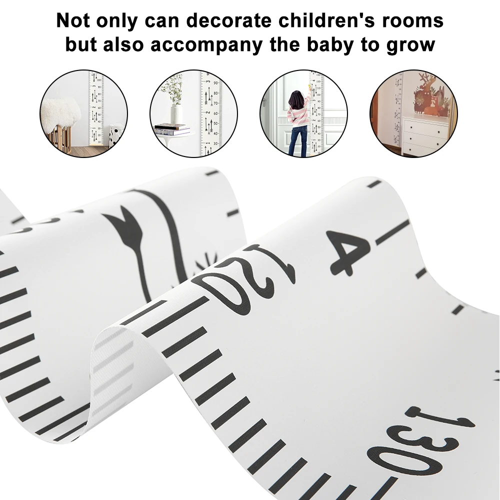 Деревянный настенный детский график роста детей стикер с линейкой для детской