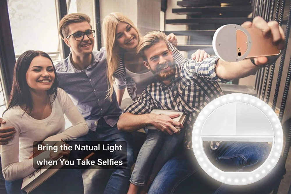 Zayex USB зарядка селфи Портативный вспышка Led камера телефон фотография кольцо свет селфи свет ночной видео свет