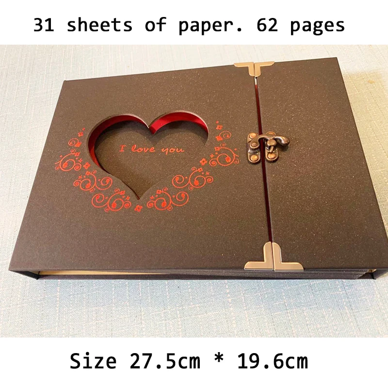 Polaroi большой 10 дюймов diy альбом Подарок на годовщину свадьбы фото бумага