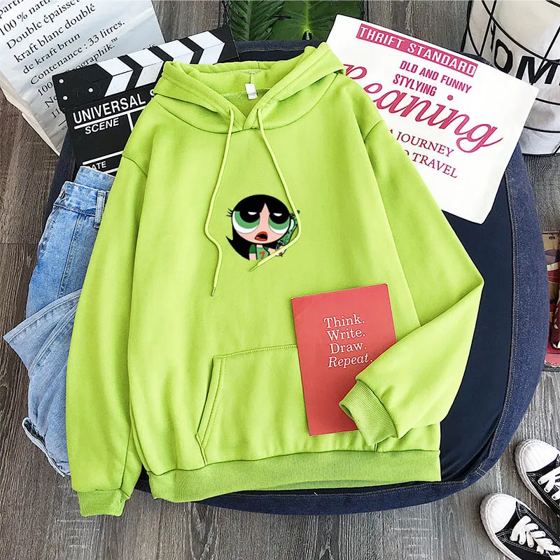 

Крутые девочки Безразмерные женские толстовки Забавный Kawaii одежды со свитером на Harajuku в Корейском стиле Стиль уличная розовый, пуловеры, од...