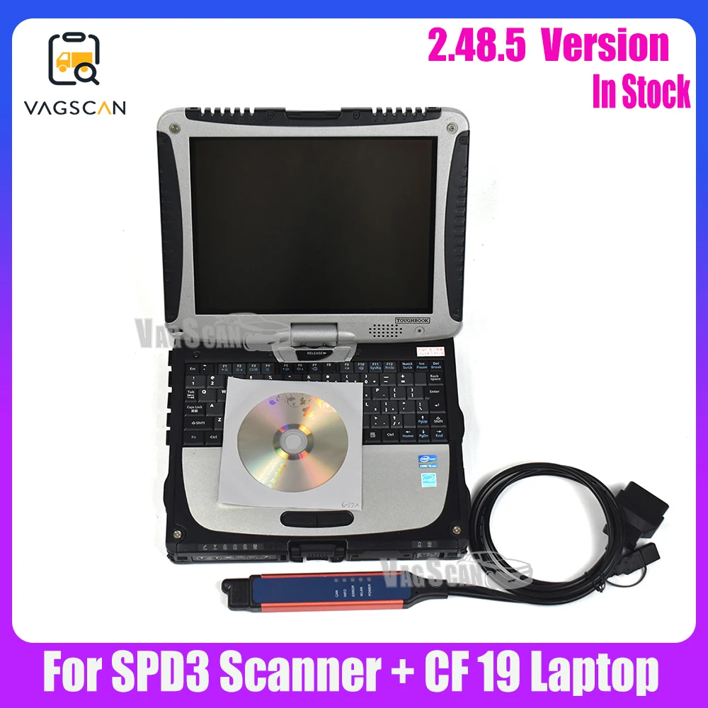 

Toughbook CF 19 Trucks Heavy Duty Diagnostics Wifi OBDII Scanner for VCI3 SPD3 With KEY Activate