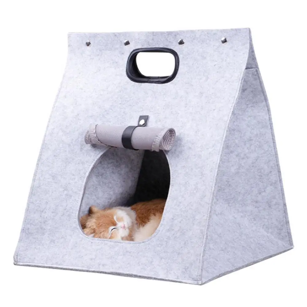 

Warm Washable Felt House Animal Cave Nest for Pet Cat Dog Sleeping