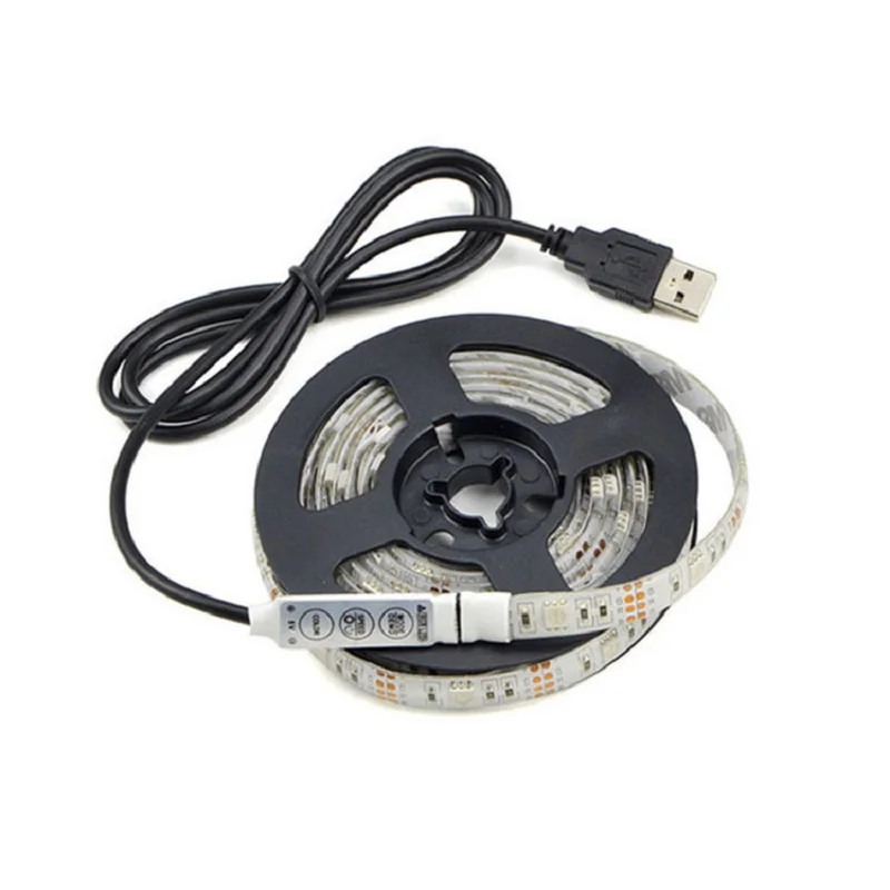 LED Strip Light 5M 10M 15M RGB 5050 DC12V Waterproof IR Remote Control Strips Flexible Ribbon Diode Tape Home Decor | Лампы и