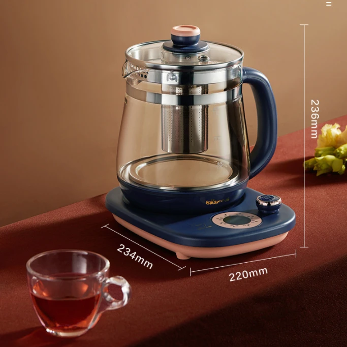1.5L Electric Kettle Coffee Tea Maker Black Pu ɾr Glass Automatic Steam Spray Teapot Health Pot 1000W | Бытовая техника