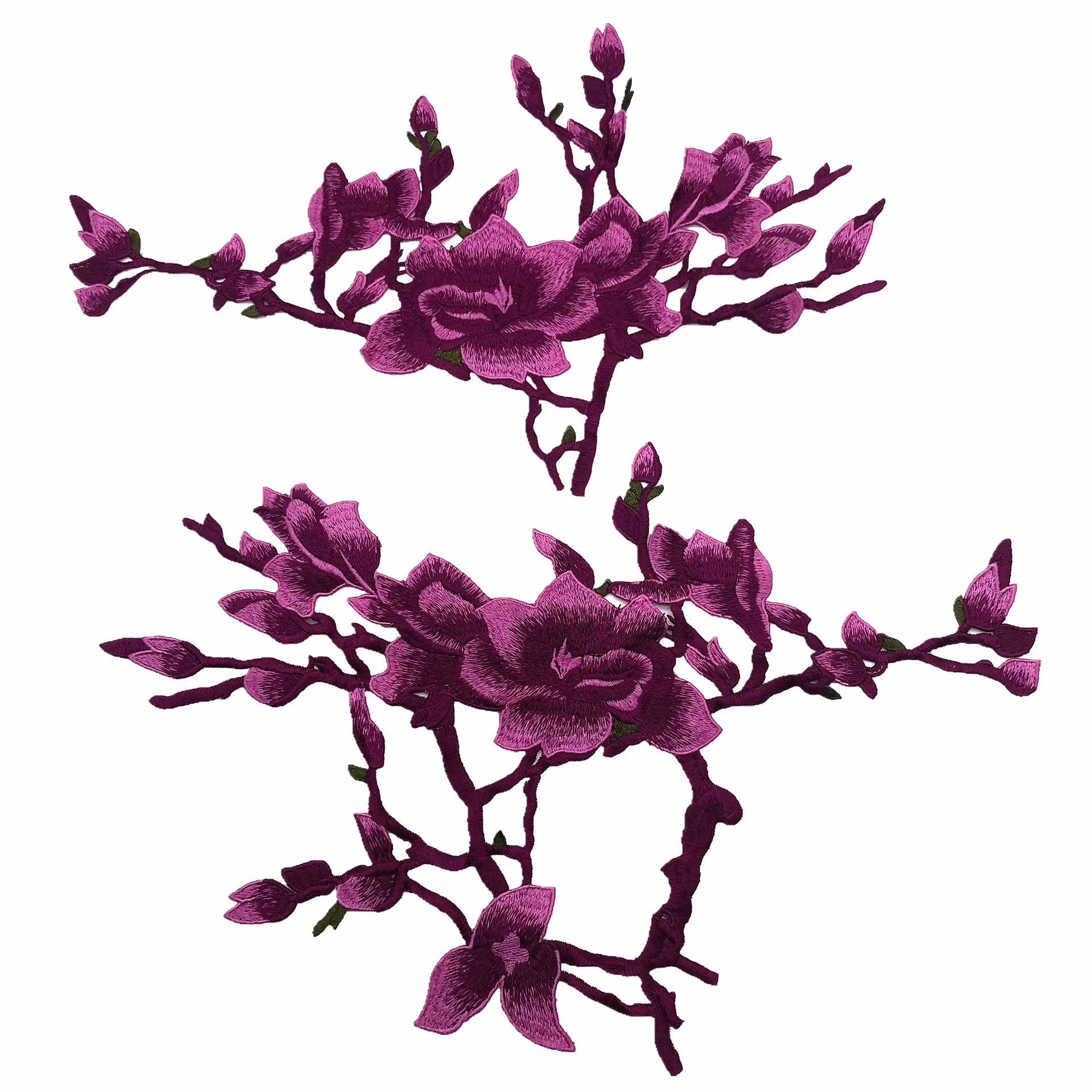 Новый большой Ципао сливы костюм с аппликацией вышитый воротник цветок