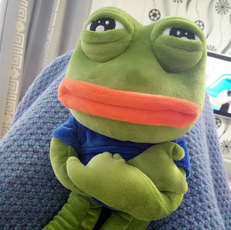 42 см волшебное Экспрессия лягушка Пепе сад плюшевая 4chan Meme куклы чучело игрушка