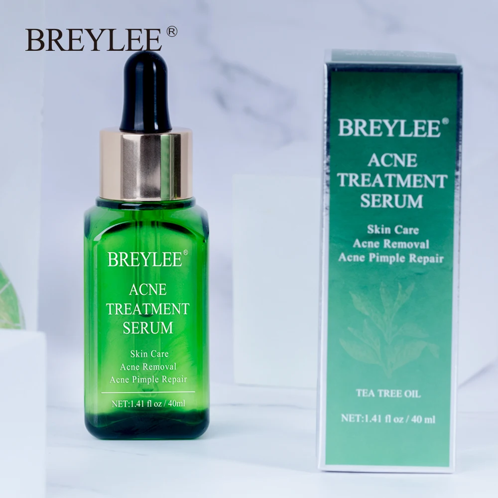 

BREYLEE Acne Treatment Serum 40ml Face Facial Essence Anti Acne Scar Removal Cream Skin Care Whitening Pimple Remover For Acne