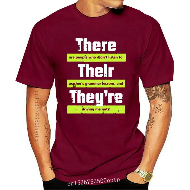 

funny english teacher grammar t-shirt for men tops & t-shirts