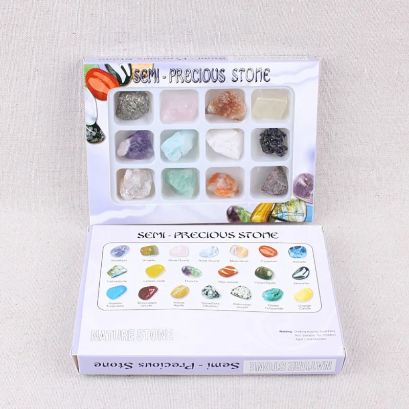 

12 Kinds Of Large-particle Mixed Mineral Ore Specimens Rough Geological Teaching Materials For Children And Students