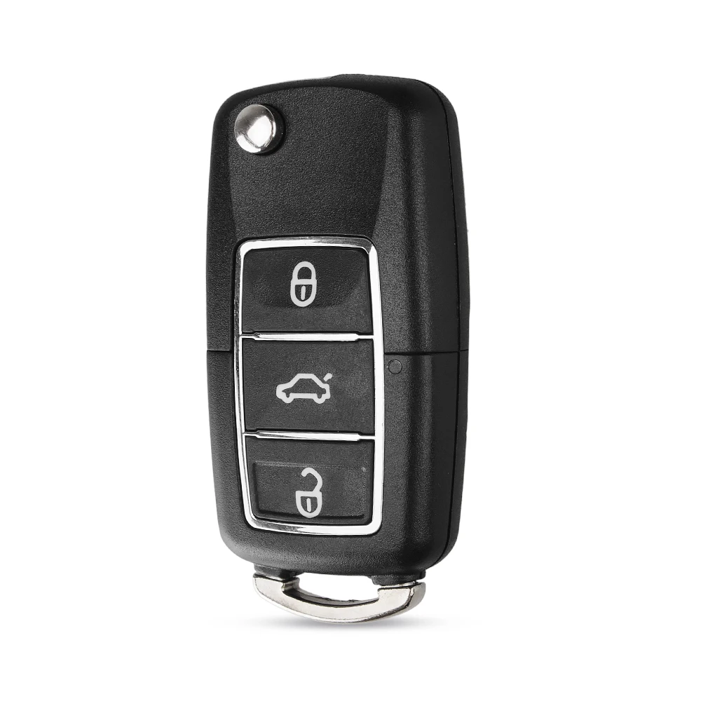 Складной автомобильный ключ KEYYOU с 3 кнопками без лезвия чехол для ключа VW Jetta Beetle