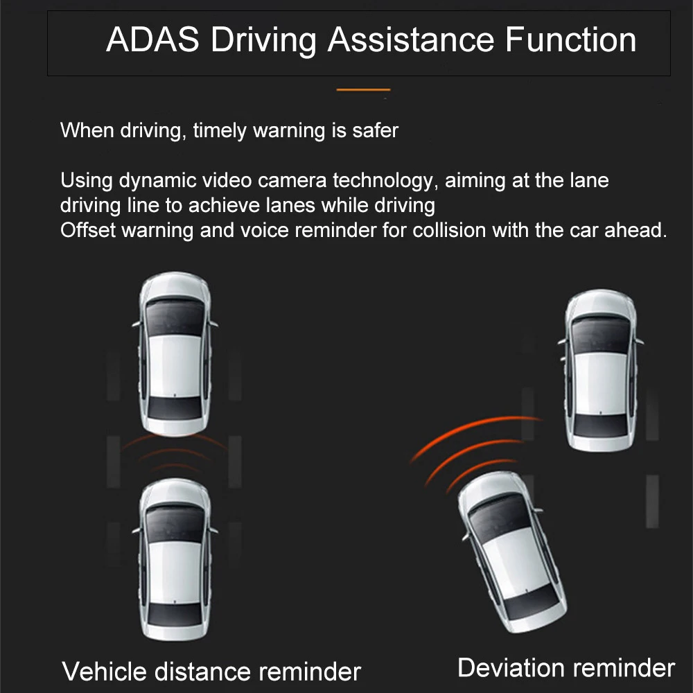 Автомобильный видеорегистратор Hidding Bullet USB-рекордер Full HD ночное видение ADAS
