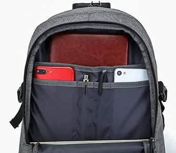 Студенческая школьная сумка в студенческом стиле унисекс с usb портом для зарядки деловой водонепроницаемый