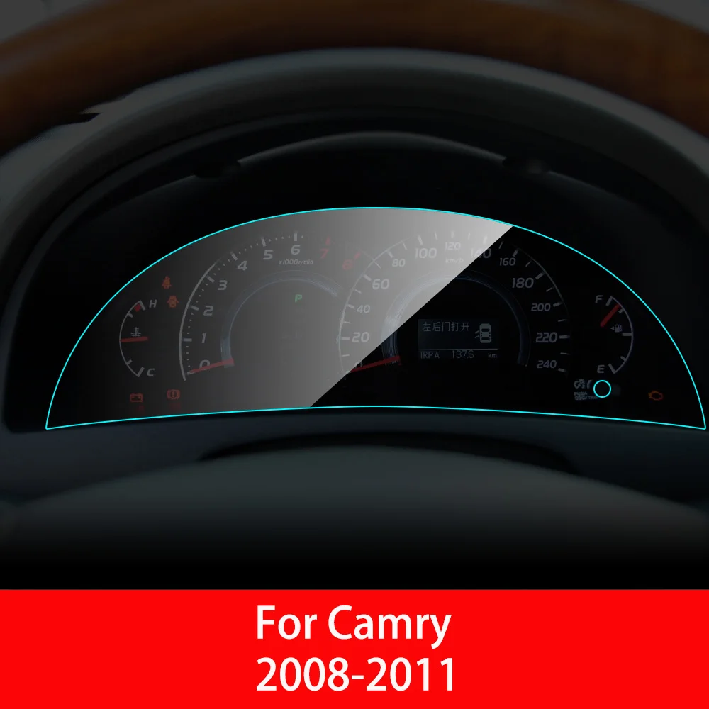 For Camry 08-11 Автомобильная панель инструментов, Защитная пленка для Toyota Corolla Camry Rav4 C HR Cruiser, интерьерная защитная пленка из ТПУ, автомобильные аксессуары - Название цвета: For Camry 08-11