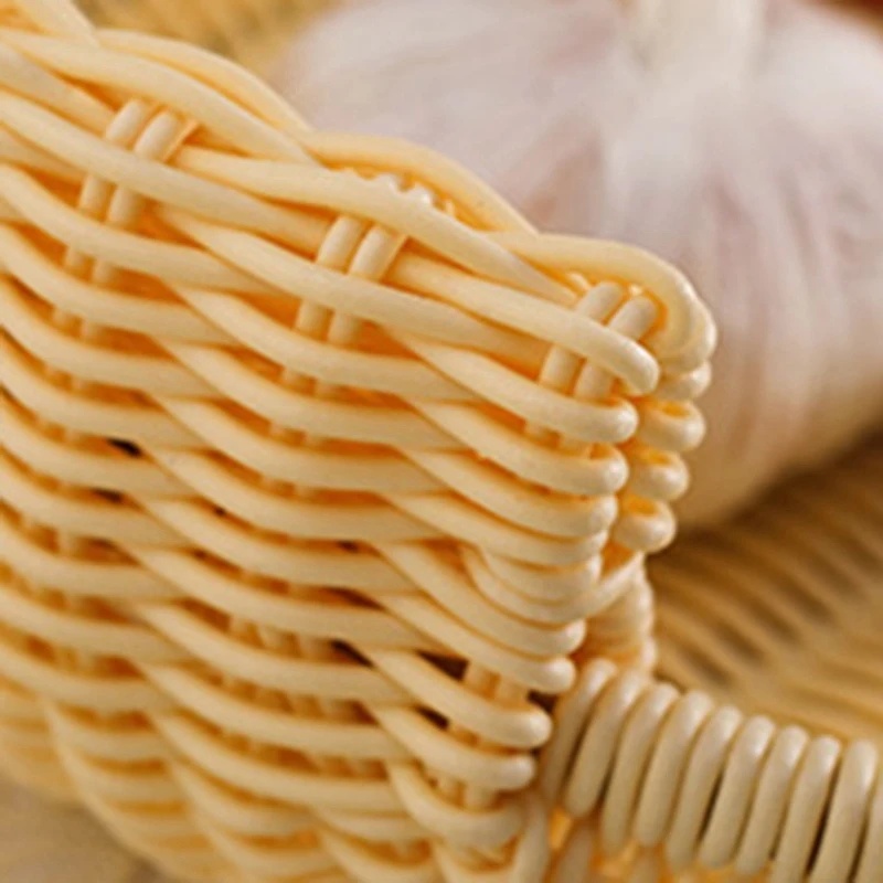 2 Pcs Imitation Rattan Weaving Receive a Basket Clothes with Bar Soap Dish Tray Drain | Дом и сад