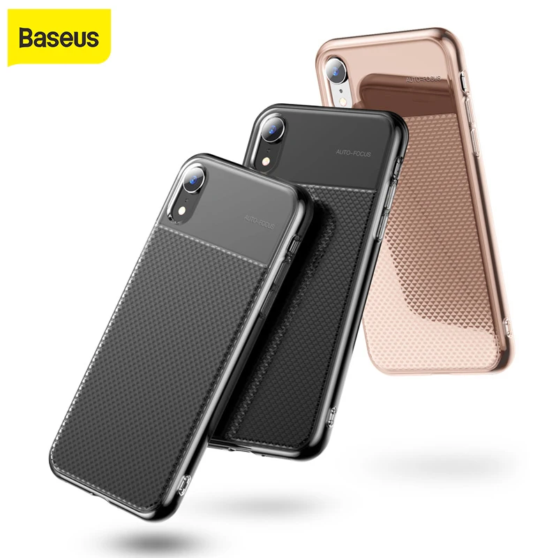 

Baseus Transparent Case For iPhone XR Case Cover Shining Shockproof Coque Funda for iPhone XR Ultra Thin Back Cover High Quality