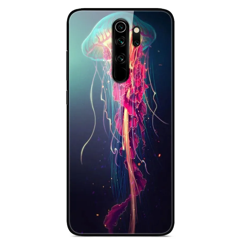 17 Закаленное стекло чехол для Xiaomi Redmi Note 8 Pro Case Жесткий ПК Красочный чехол для Xiaomi Redmi Note 8 Бампер чехол для телефона редми Note8 8Pro - Цвет: 17
