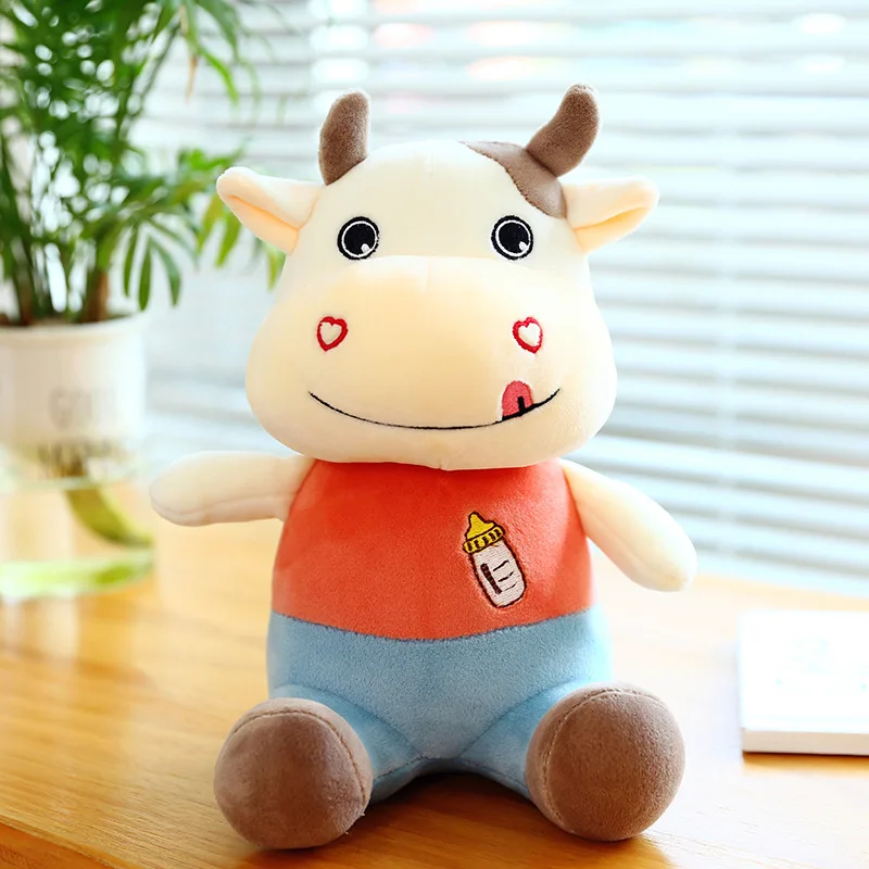 2020 креативный новогодний бык талисман плюшевая игрушка корова Кукла зодиака |