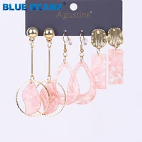 blue beans set earrings for women long black earrings set acrylic drop earrings fashion jewelry dangle earring boho girls 2021
