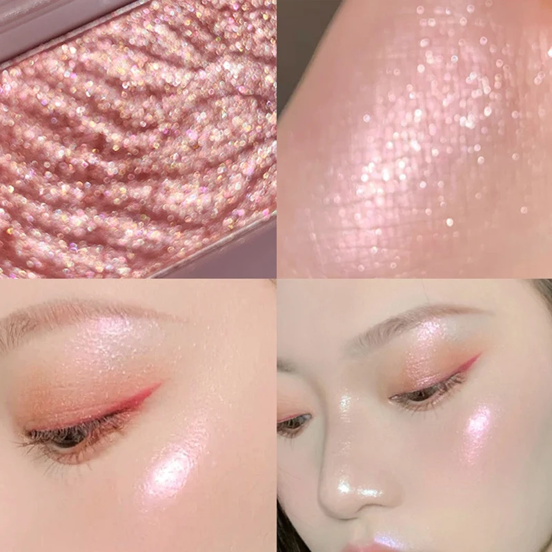 8 цветов мерцающий Хайлайтер для лица монохромная палитра контуринга макияжа