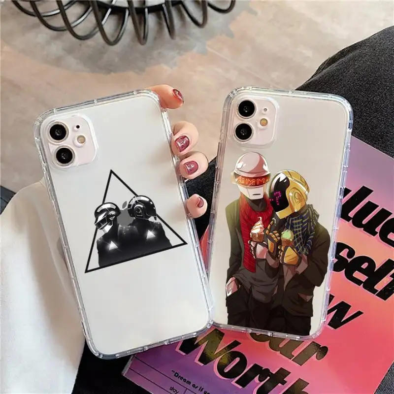 Рок музыки Daft панк шлем Чехол Для Телефона iphone 12 11 фотокамеры мгновенного