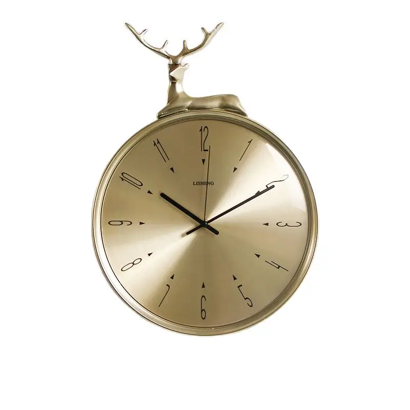 Скандинавские настенные часы металлические современные большие для домашнего