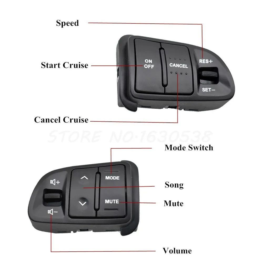 

Multi function Steering Wheel Audio Cruise Control Buttons For Kia sportage SL with backlight car styling