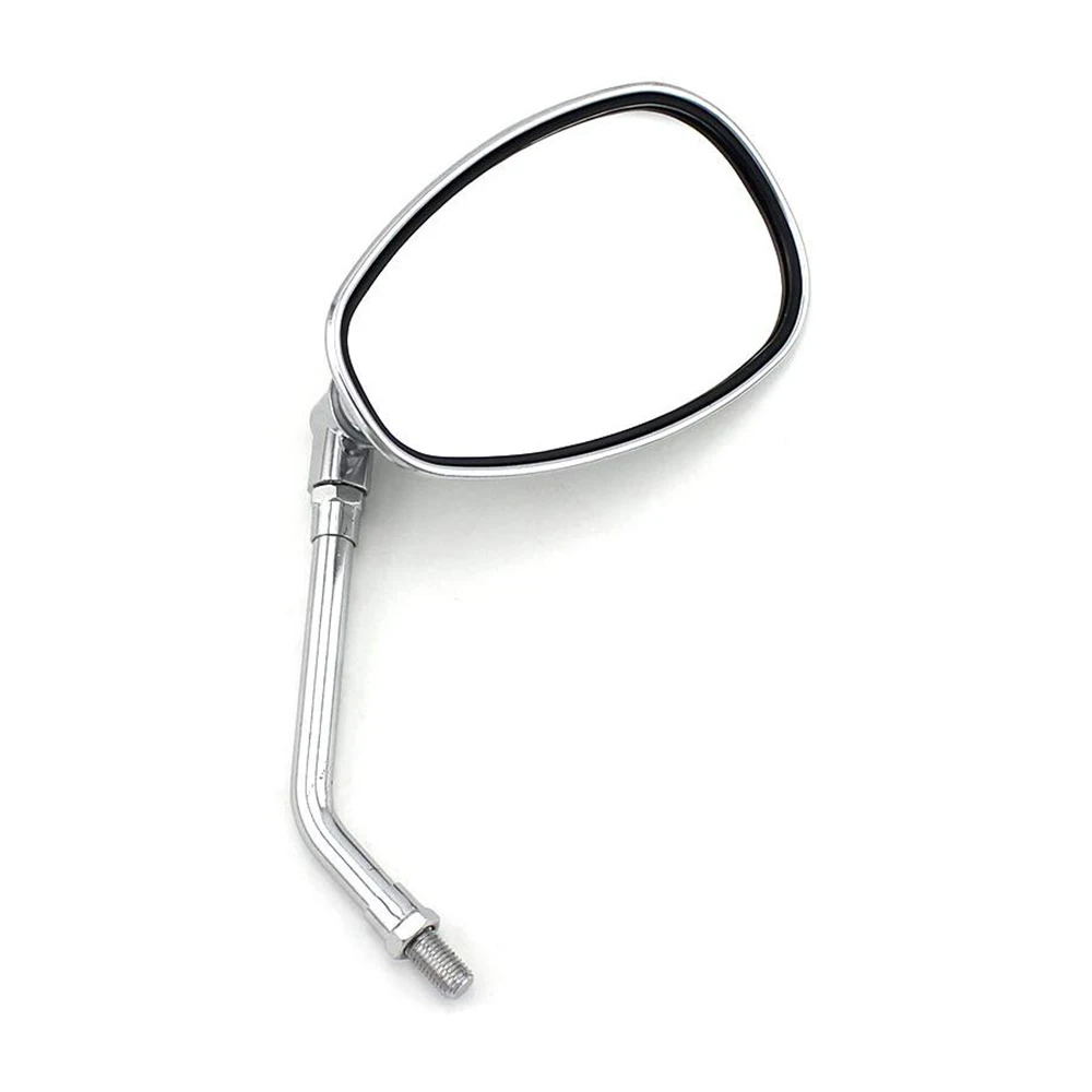 2X мотоциклетные хромированные боковые зеркала заднего вида 10 мм адаптер