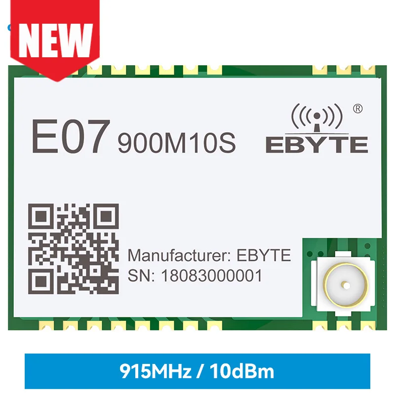 

5PCS E07-900M10S CC1101 Wireless RF Module SPI 10dBi 1.5km IPEX Stamp Hole Antenna Types RSSI LQI Long Transmission Distance IoT