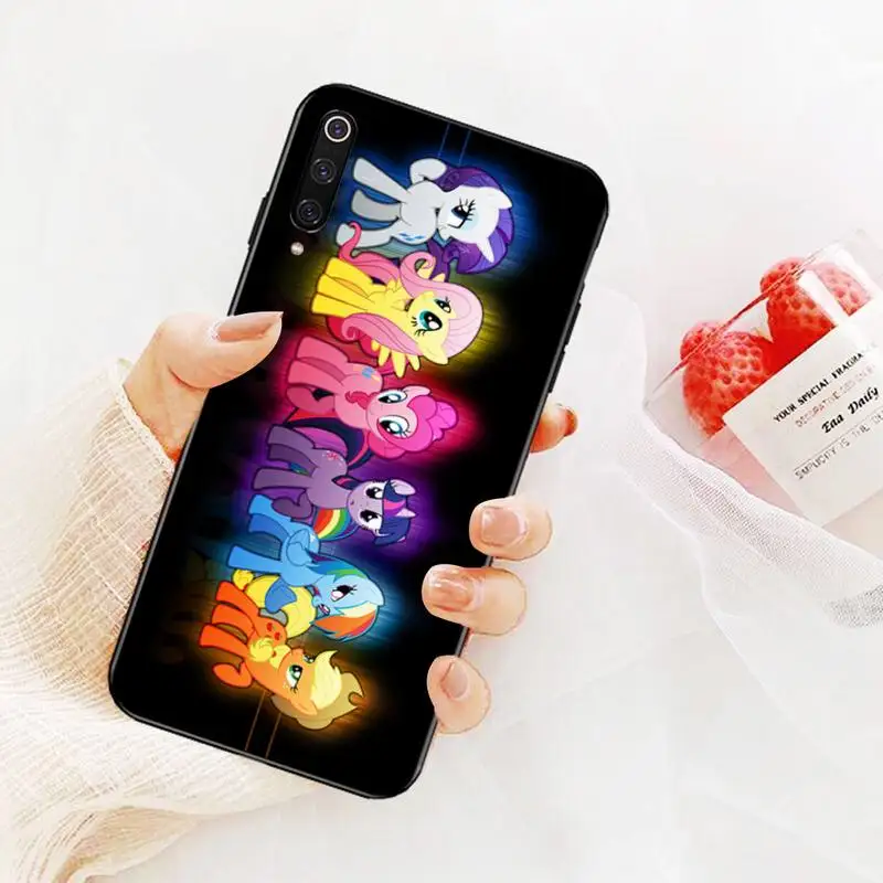 

HPCHCJHM Magic My Little Pony Cartoon Black Soft Rubber Phone Cover for Redmi Note 8 8A 7 6 6A 5 5A 4 4X 4A Go Pro Plus Prime