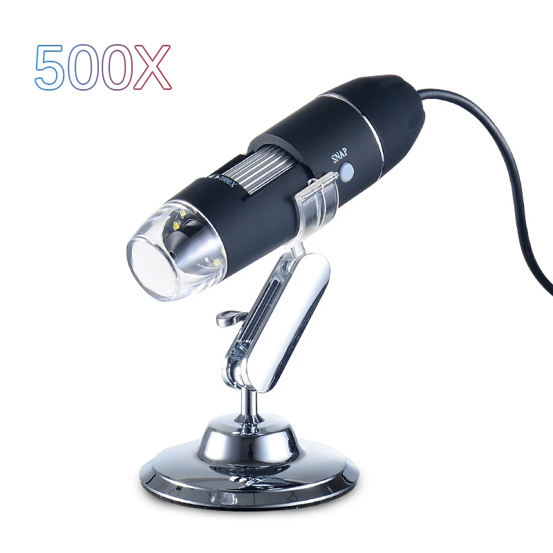 

Adjustable 1600X 2MP 1080P 8 LED Digital Microscope Type-C/Micro USB Magnifier Electronic Stereo USB Endoscope For Phone PC