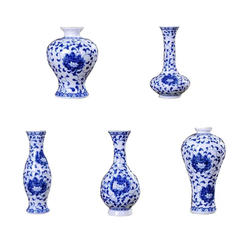

Vintage Home Decor Ceramic Vases Chinese Blue And White Porcelain A Pattern