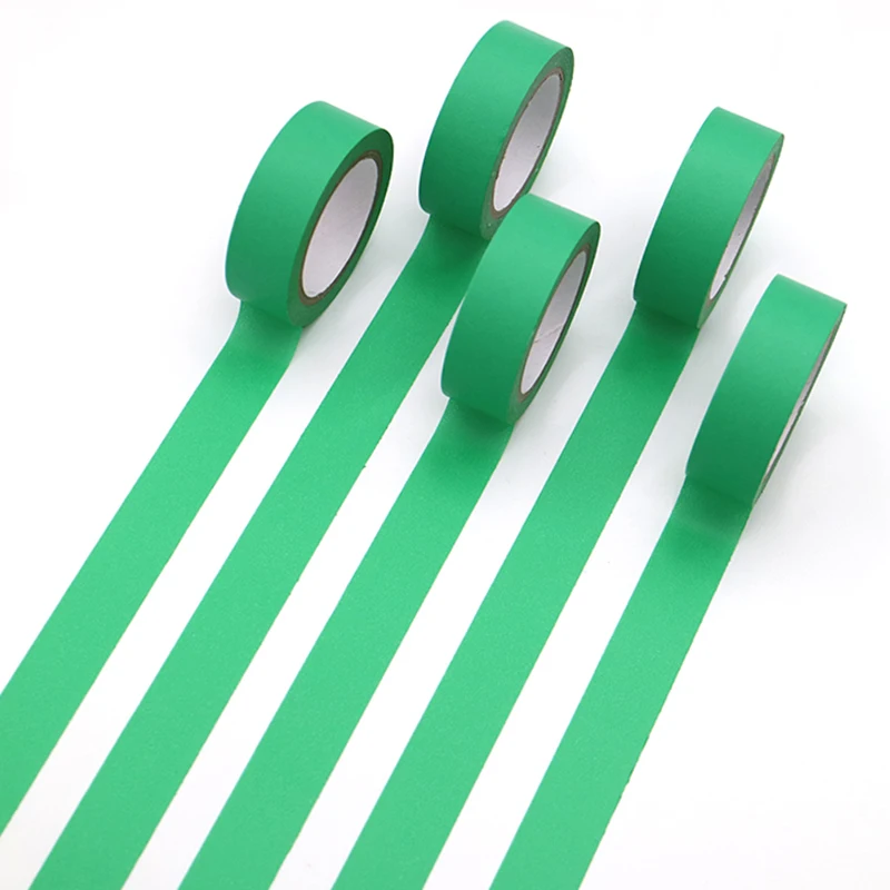 Чистый темный зеленый цвет лента Washi DIY канцелярские принадлежности для