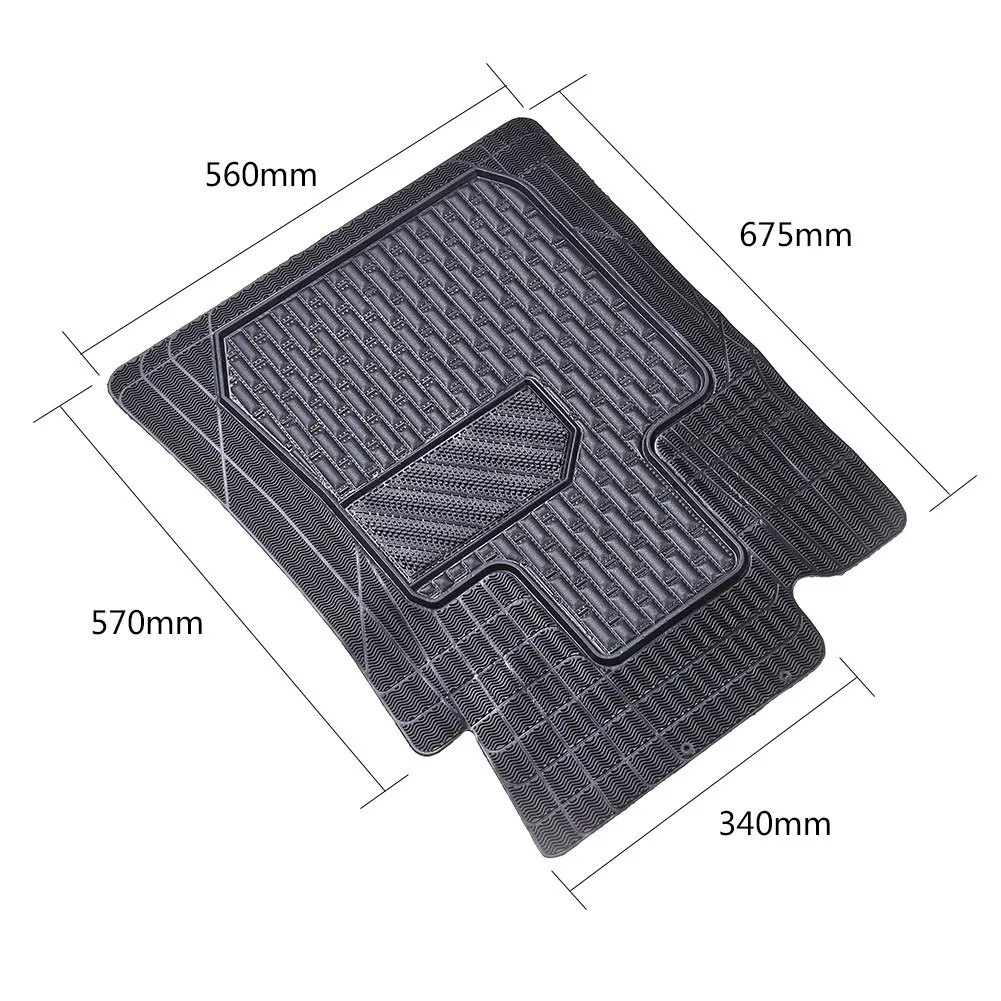 5 шт. автомобильные коврики черные резиновые Противоскользящий коврик