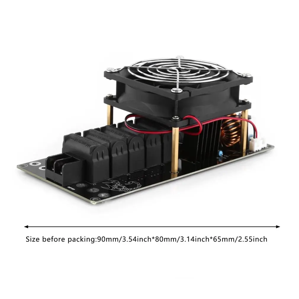 

1000W DC12-36V 20A Assembled ZVS Tesla Coil Induction Heating Board Module With Heater Cooling Fan Tesla Coil