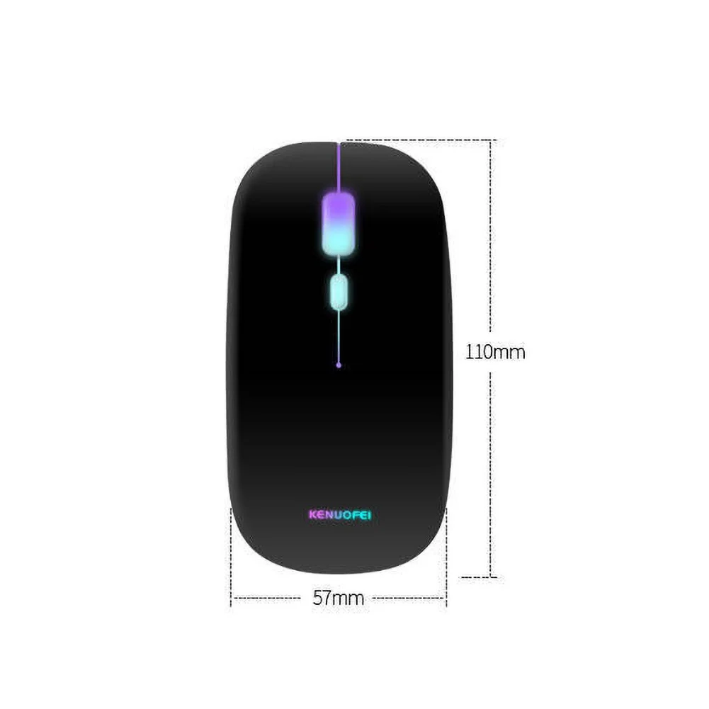 

K1 2.4G Wireless USB Ergonomic LED Backlight Mute Gaming Mouse for MacBook PC
