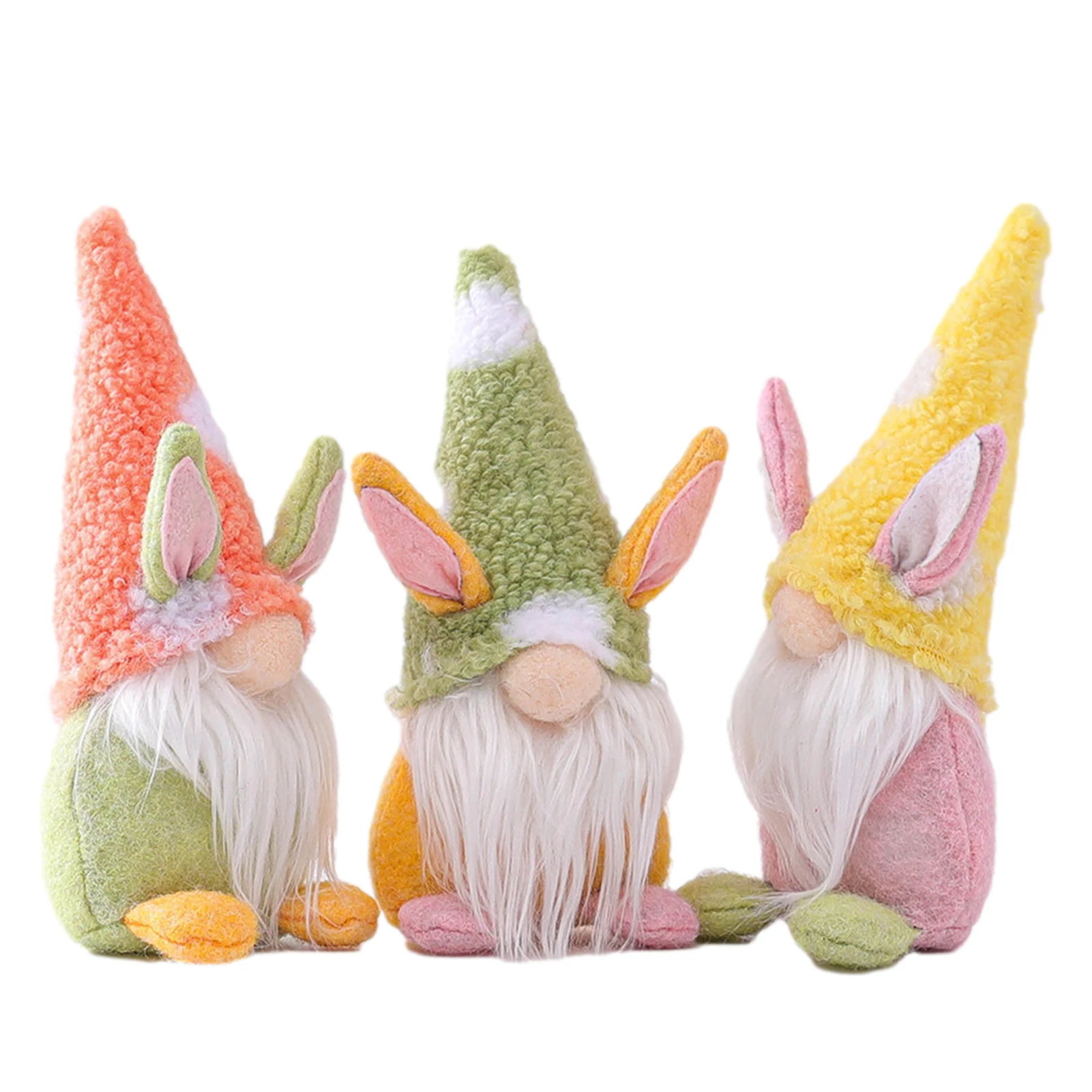 Easter Plush Dwarf Easter Bunny Gnome Decoration Easter Faceless Doll Home Party Decorations Kids Toys Standing Post